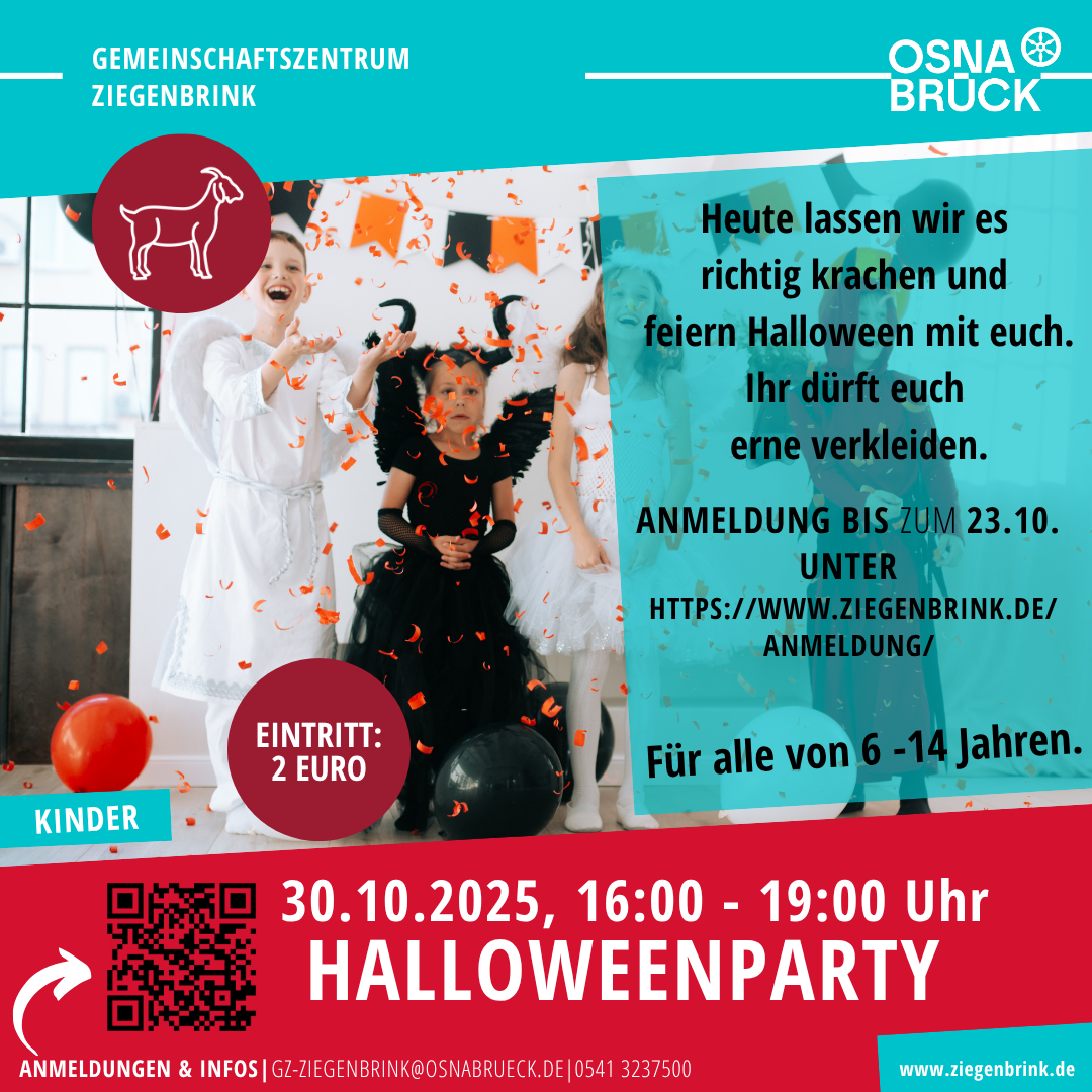Halloweenparty für Kids 30.10.2025