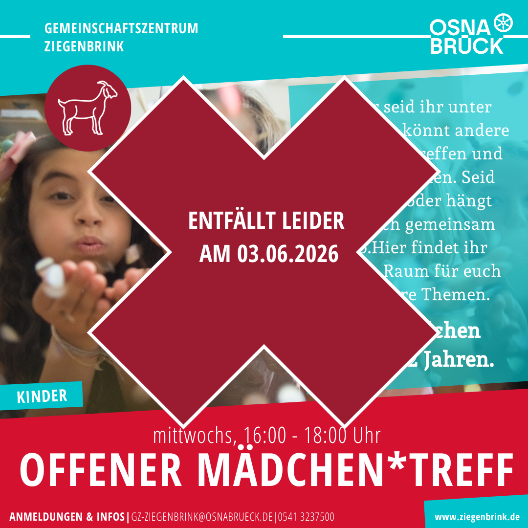 offener Mädchentreff Stand 02.06.2026