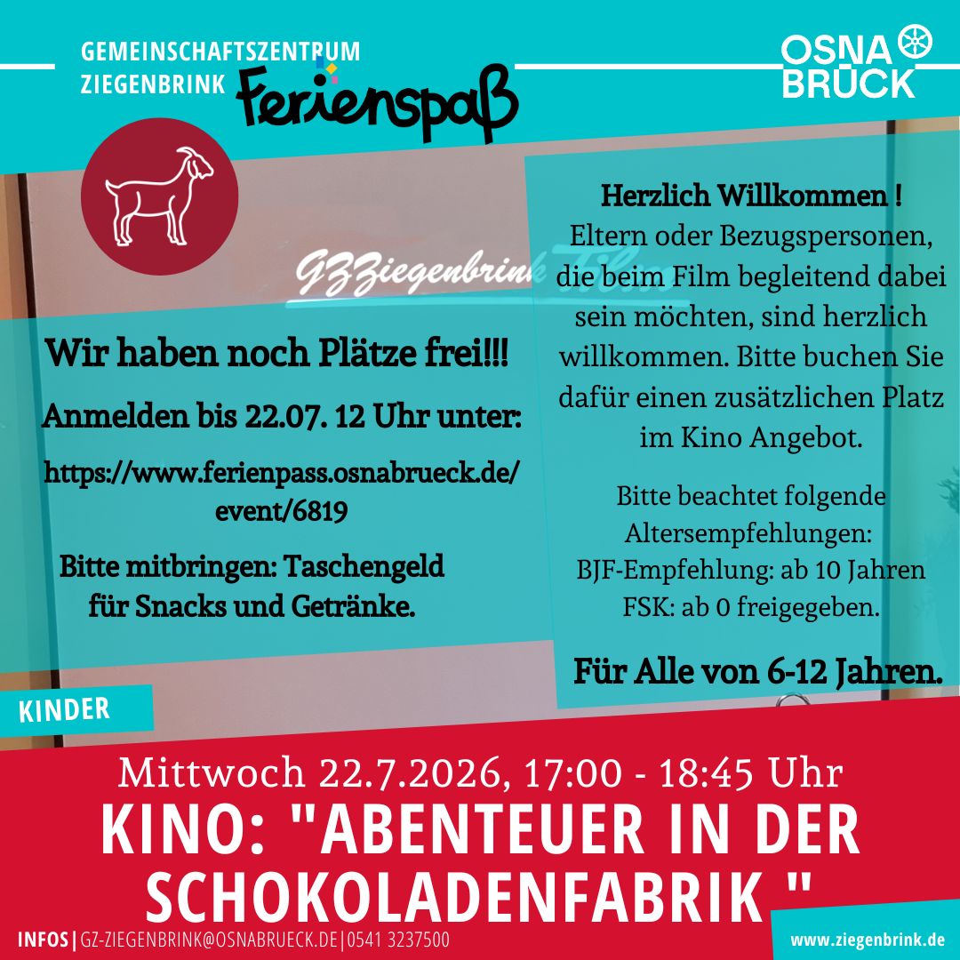 Kindersommerkino+Begleitung 22.7.2026